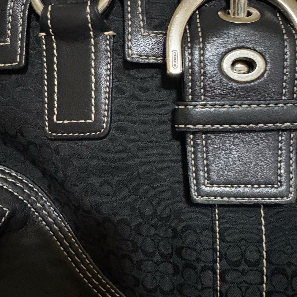 Vintage Coach 3648 Canvas Satchel Signature Soho - Picture 4 of 12